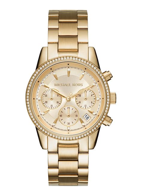 Gouden Michael Kors horloges voor dames .